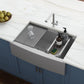 Ruvati Verona 30" Workstation Stainless Steel Kitchen Sink RVH9100