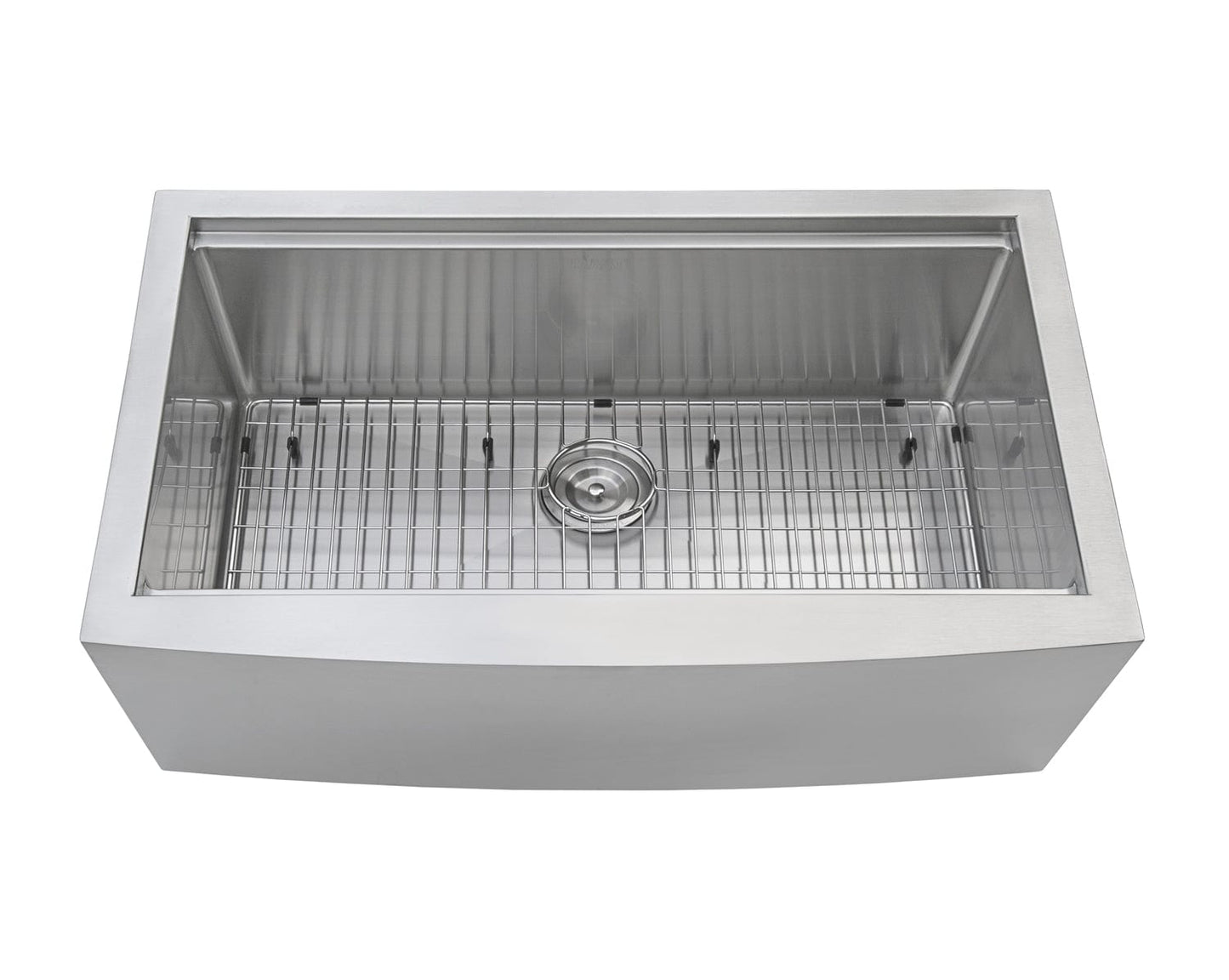 Ruvati Verona 30" Workstation Stainless Steel Kitchen Sink RVH9100 with grid and drain.