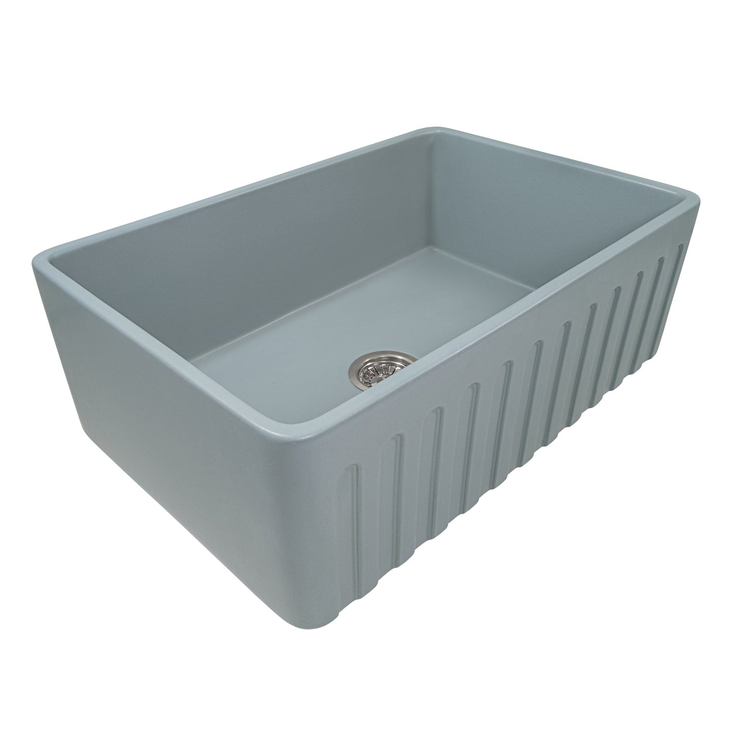 Ruvati Fiamma 30" Horizon Gray fireclay sink RVL2100GR, product view 2