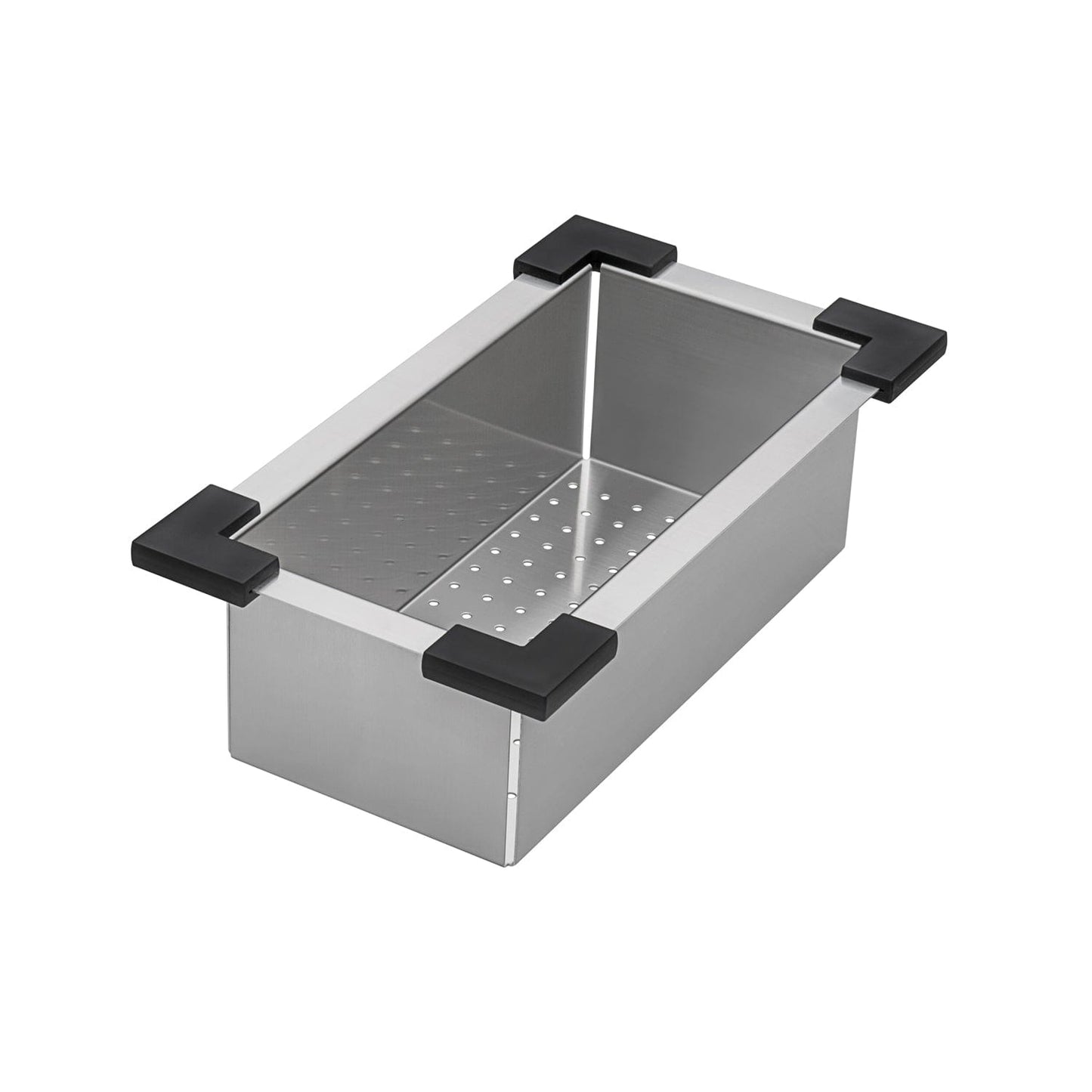 Ruvati Merino 15" Marine Grade Workstation RV Boat Outdoor Sink RVQ5210 shown with black corner protectors.