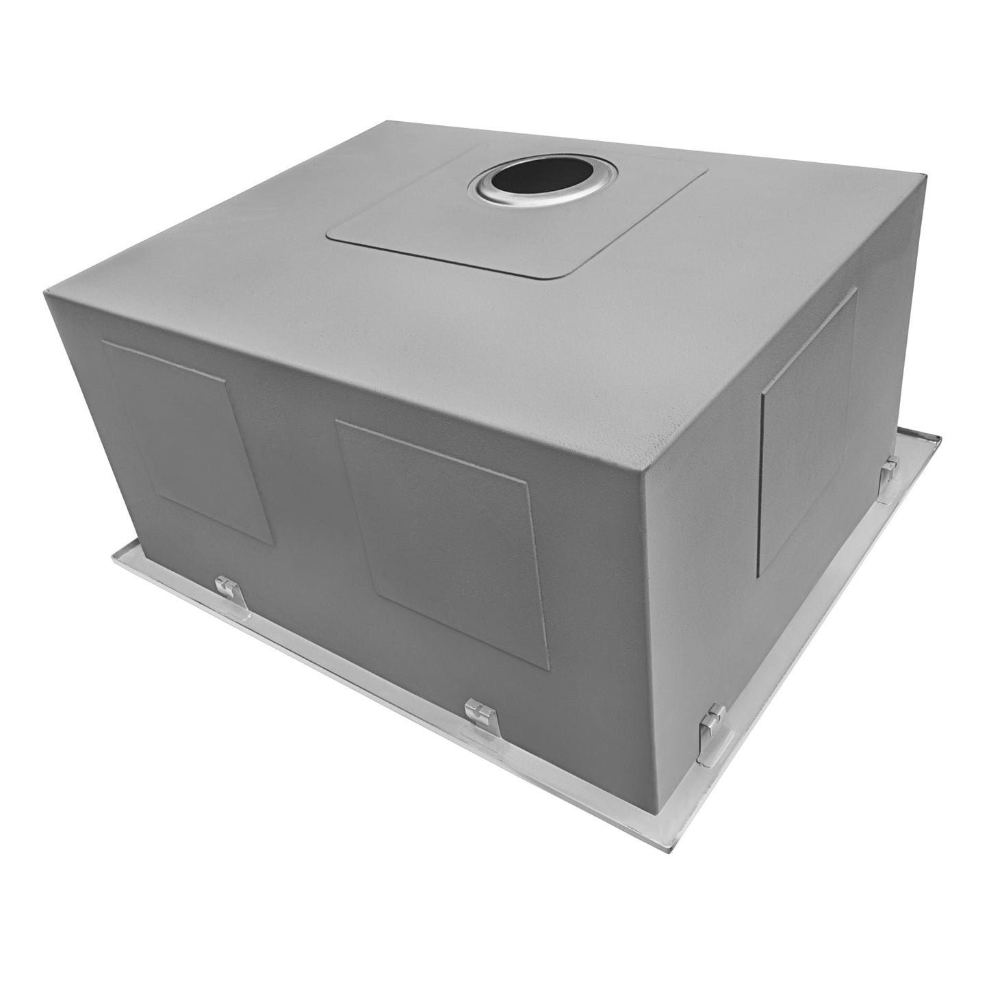 Ruvati Forma 25" Stainless Steel Laundry Utility Sink RVU6010 with an extra-deep design for heavy-duty use.