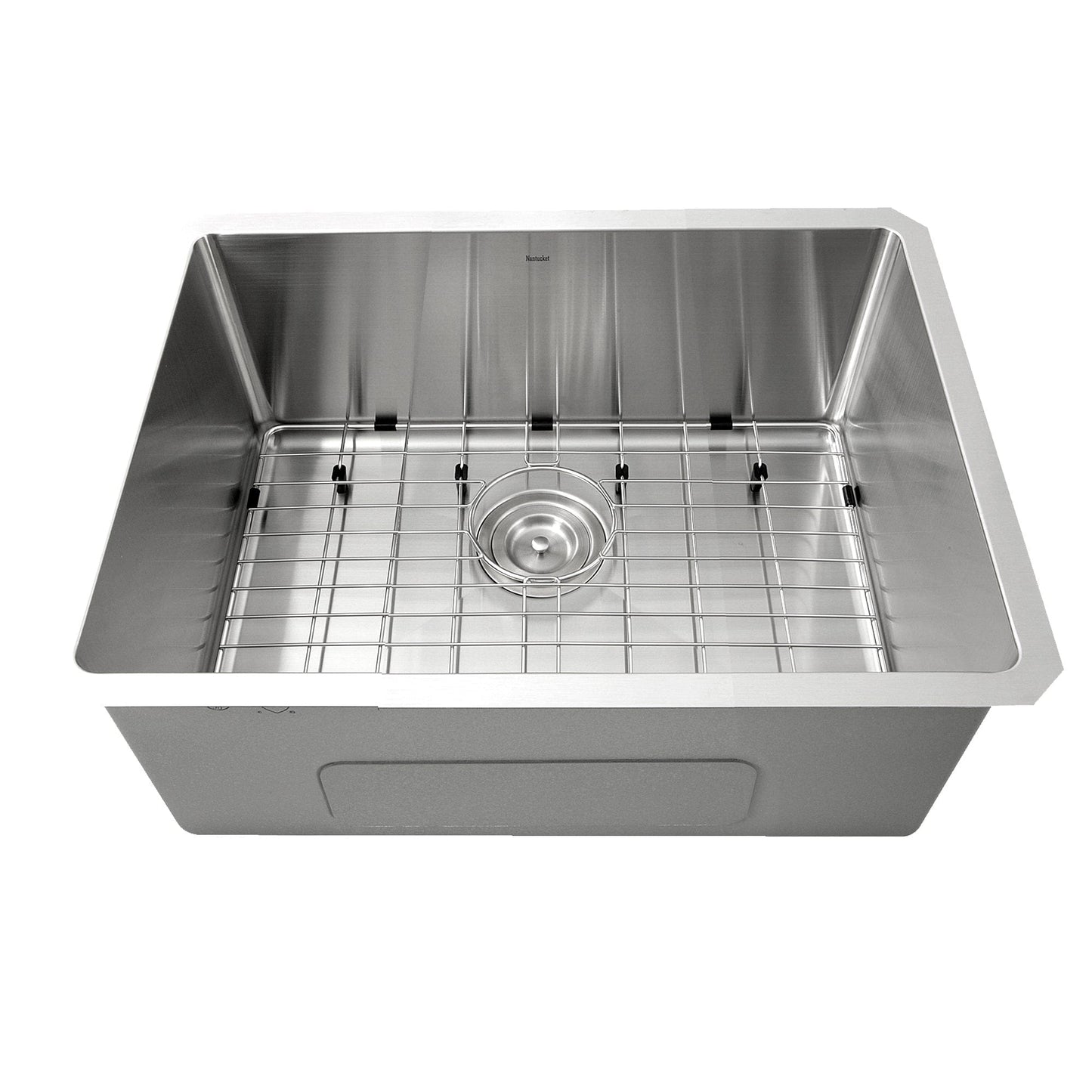 Nantucket 23" Undermount Stainless Steel Kitchen Sink SR2318-16 interior view with grid.