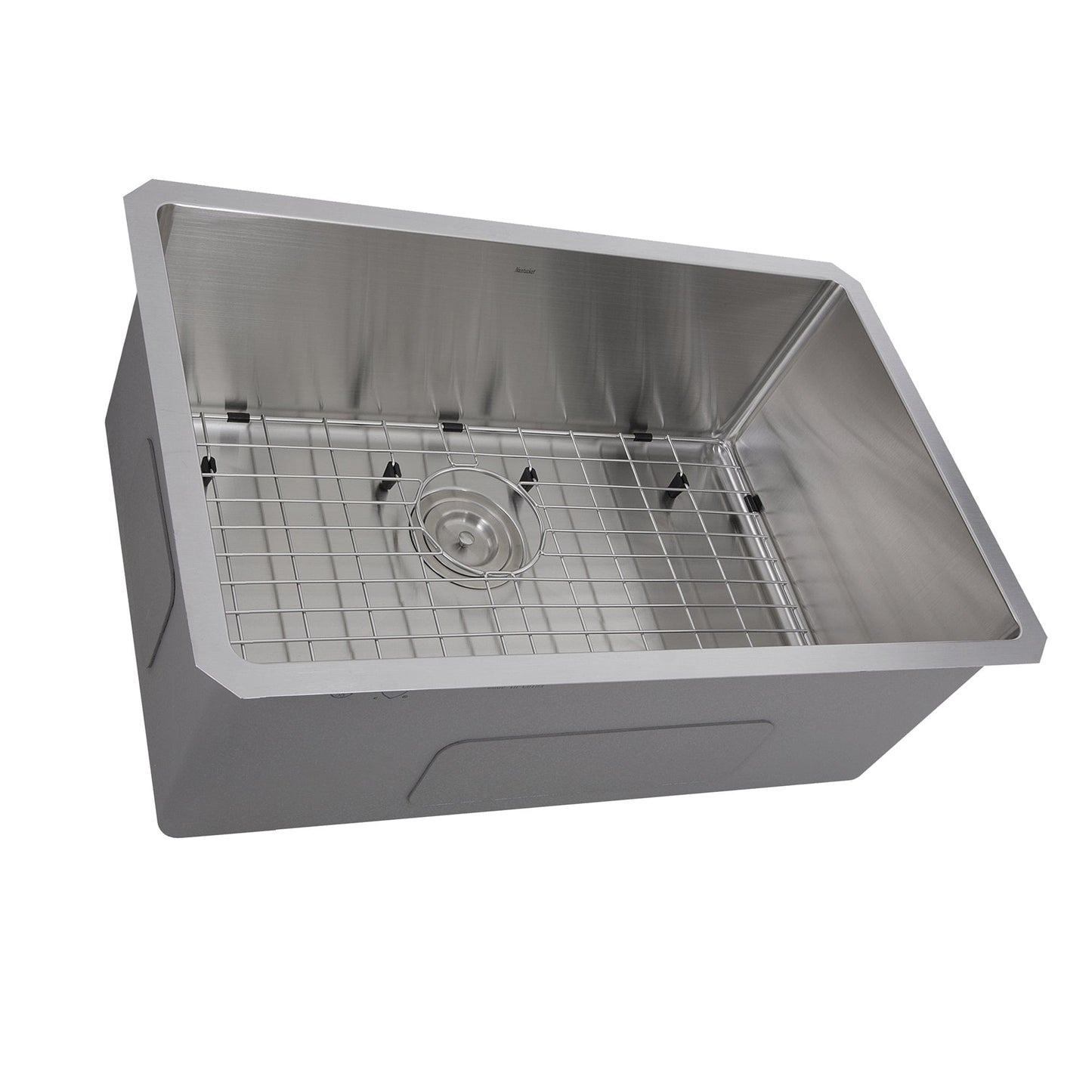 Nantucket 28" Pro Series Undermount Stainless Steel Kitchen Sink SR2818-16 with grid, showcasing professional design and functionality.