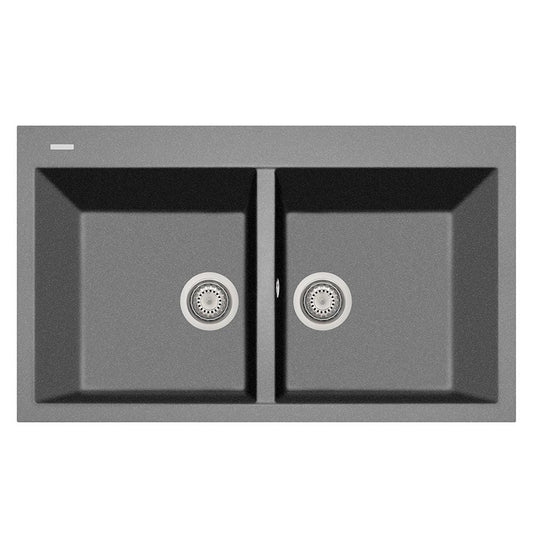 Latoscana Plados 34" Drop-In Double Bowl Kitchen Sink
