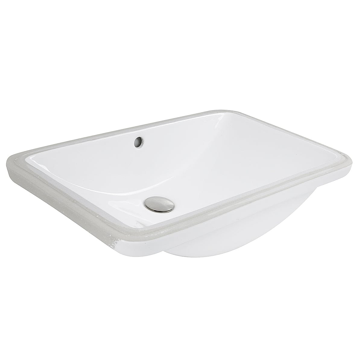 Nantucket 23.5" Undermount Ceramic Vanity Sink UM-2112-W showcasing elegant elongated rectangular design.