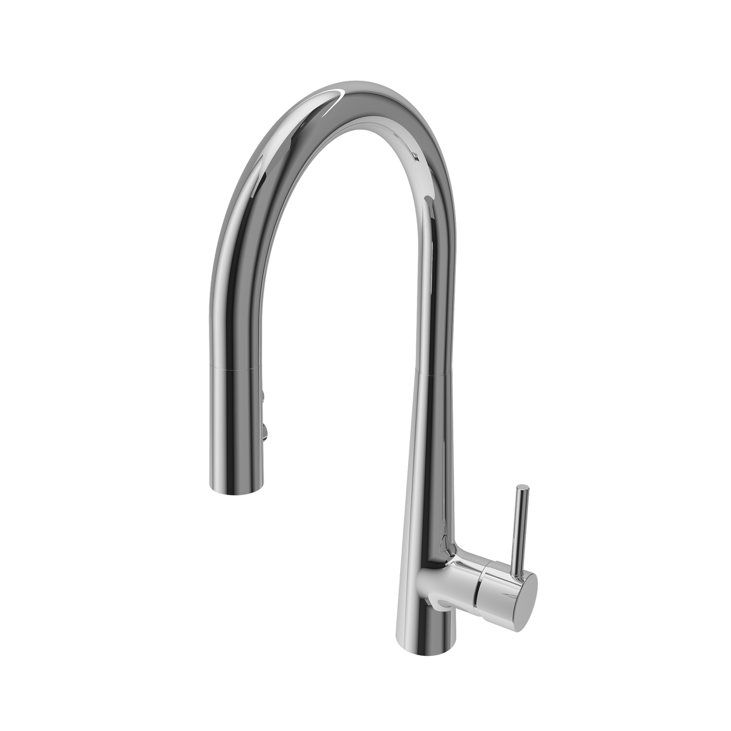 BOCCHI LUGANO 2.0 Pull-Down Kitchen Faucet with a sleek chrome finish and modern design.