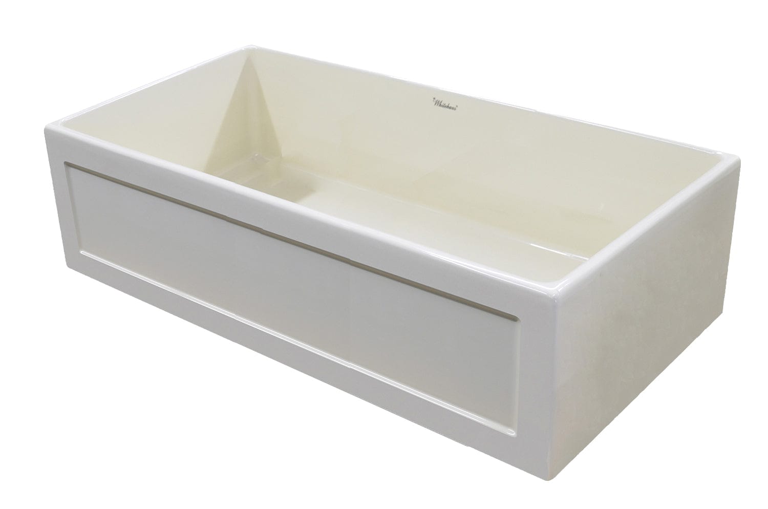 WHITEHAUS 33" Fireclay Large Reversible Sink WHPLCON3319-WHITE