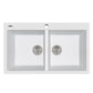 Latoscana Plados 34" Drop-In Double Bowl Kitchen Sink