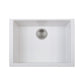 Top view of LaToscana One Series 23" Undermount Single Bowl Kitchen Sink in Milk White finish.