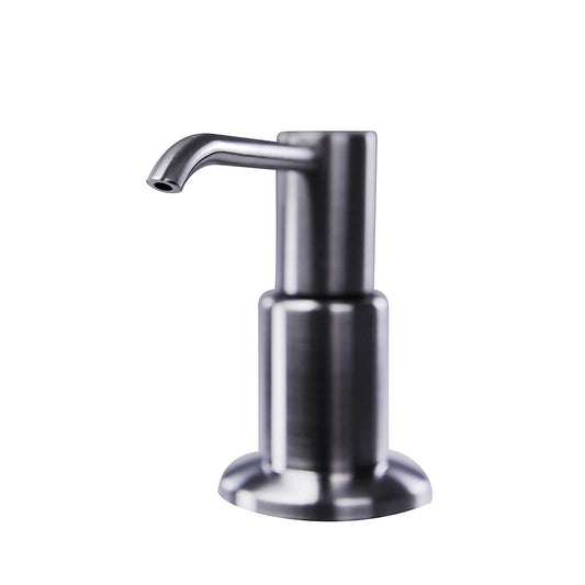 Nantucket Brushed Nickel Soap Dispenser - NSSD-BN, modern kitchen soap dispenser with brushed nickel finish