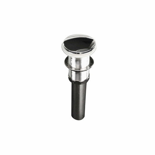 Nantucket Chrome Finish Umbrella Drain With Overflow - NS-UDC-OF for vessel sink installation.