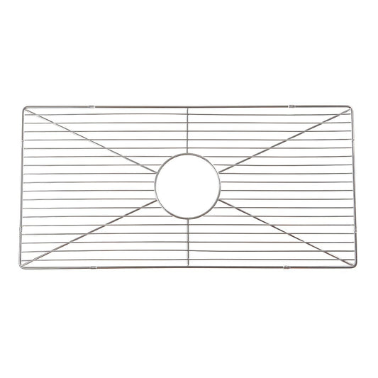 Nantucket Stainless Steel Bottom Grid - BG-HA33 designed for Harwich-33 fireclay sink with a chrome finish.
