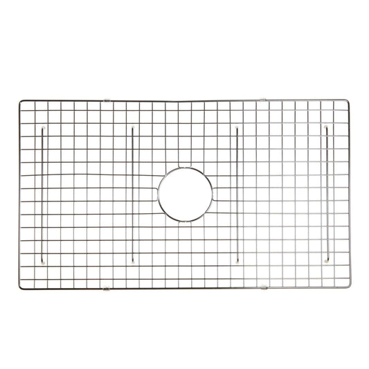 Nantucket Stainless Steel Bottom Grid - BG-VC33S custom sink grid for fireclay sinks with chrome finish.