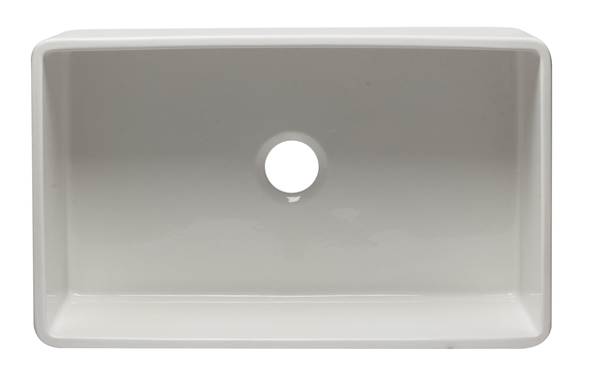 ALFI 33" White Reversible Single Fireclay Farm Kitchen Sink AB3320SB-W