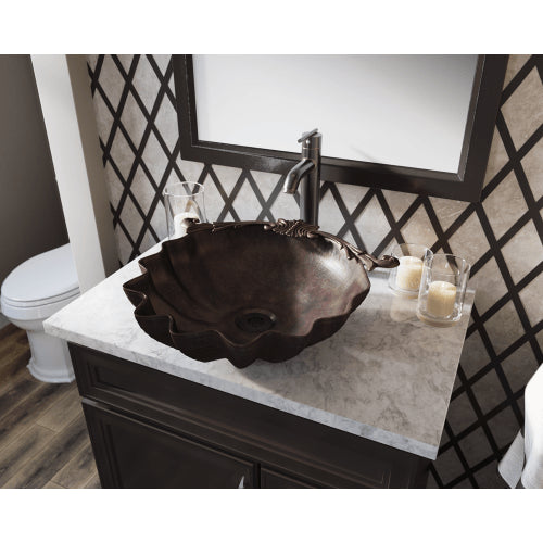 Polaris 18" Vessel Bronze Oval Bathroom Sink - P259