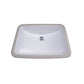 Nantucket Glazed Bottom Undermount Oval Ceramic Sink In White - GB-18x12-W - Manor House Sinks