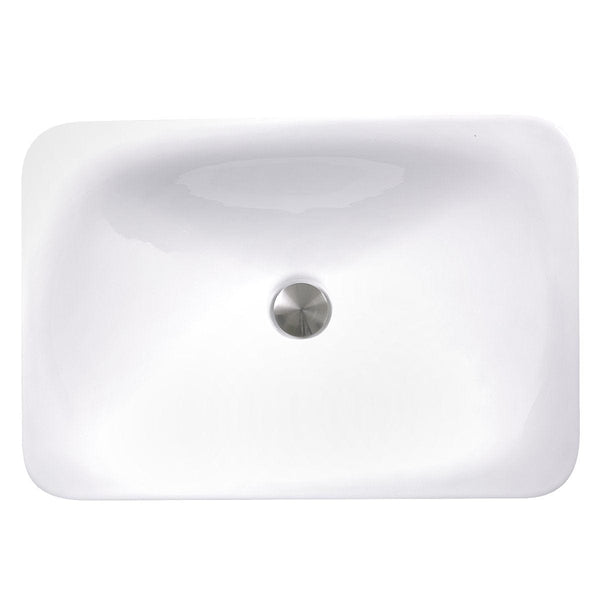 Nantucket 21 Rectangular Drop-In Ceramic Vanity Sink - DI-2114-R