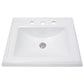 Nantucket 23" Rectangular Drop-In Ceramic Vanity Sink - DI-2418-R8 - Manor House Sinks