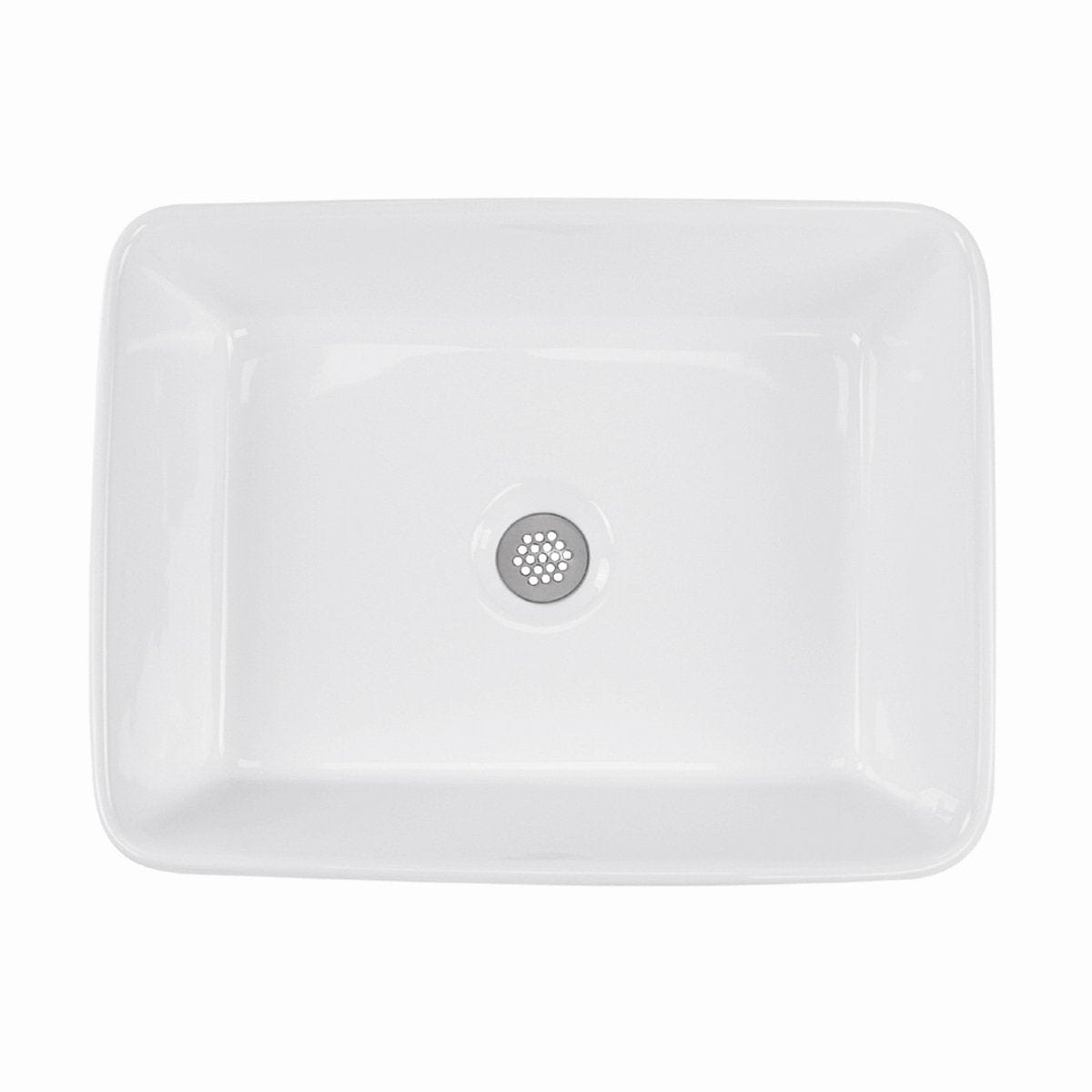 Nantucket Rectangle White Vessel Sink - NSV105