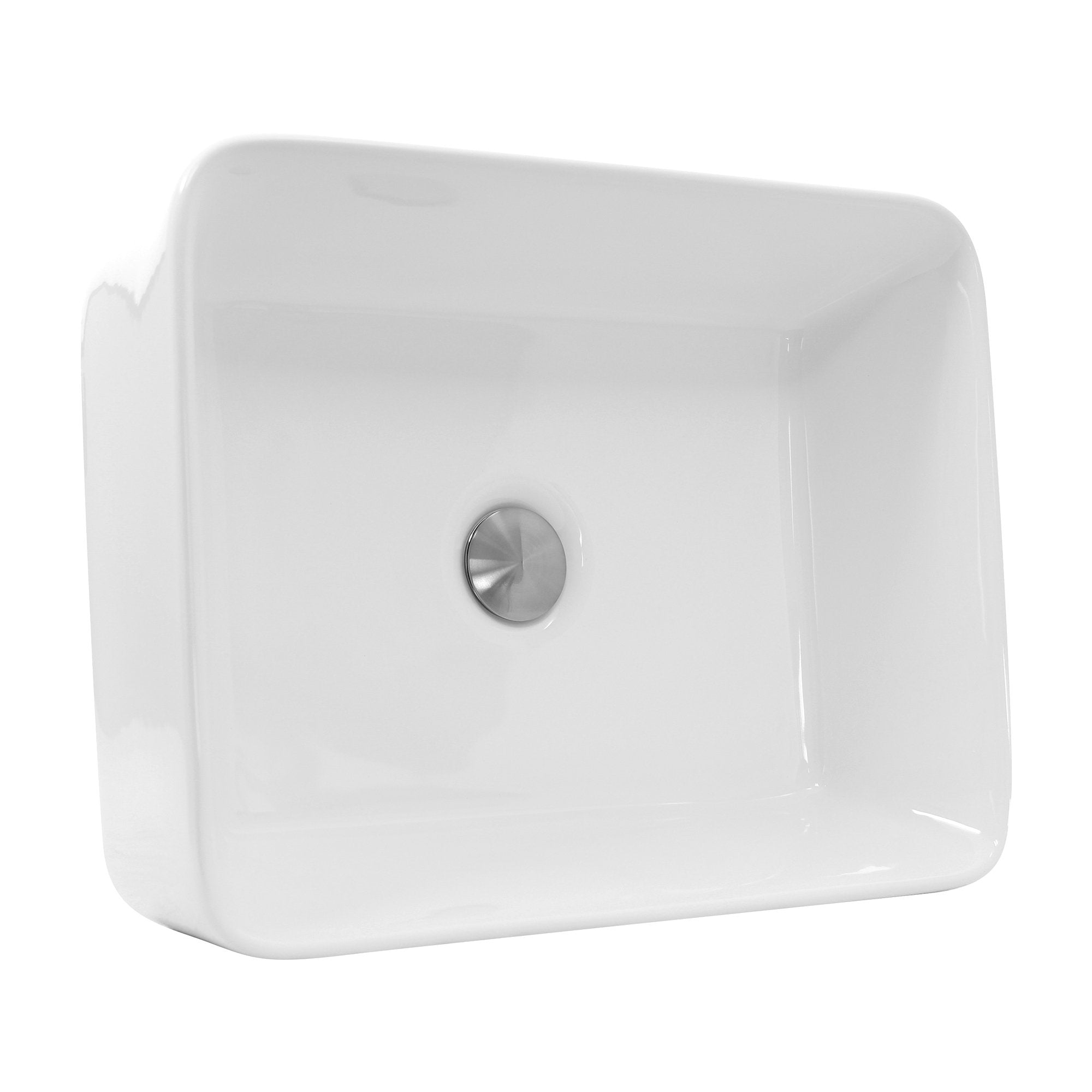 Nantucket Rectangle White Vessel Sink - NSV105