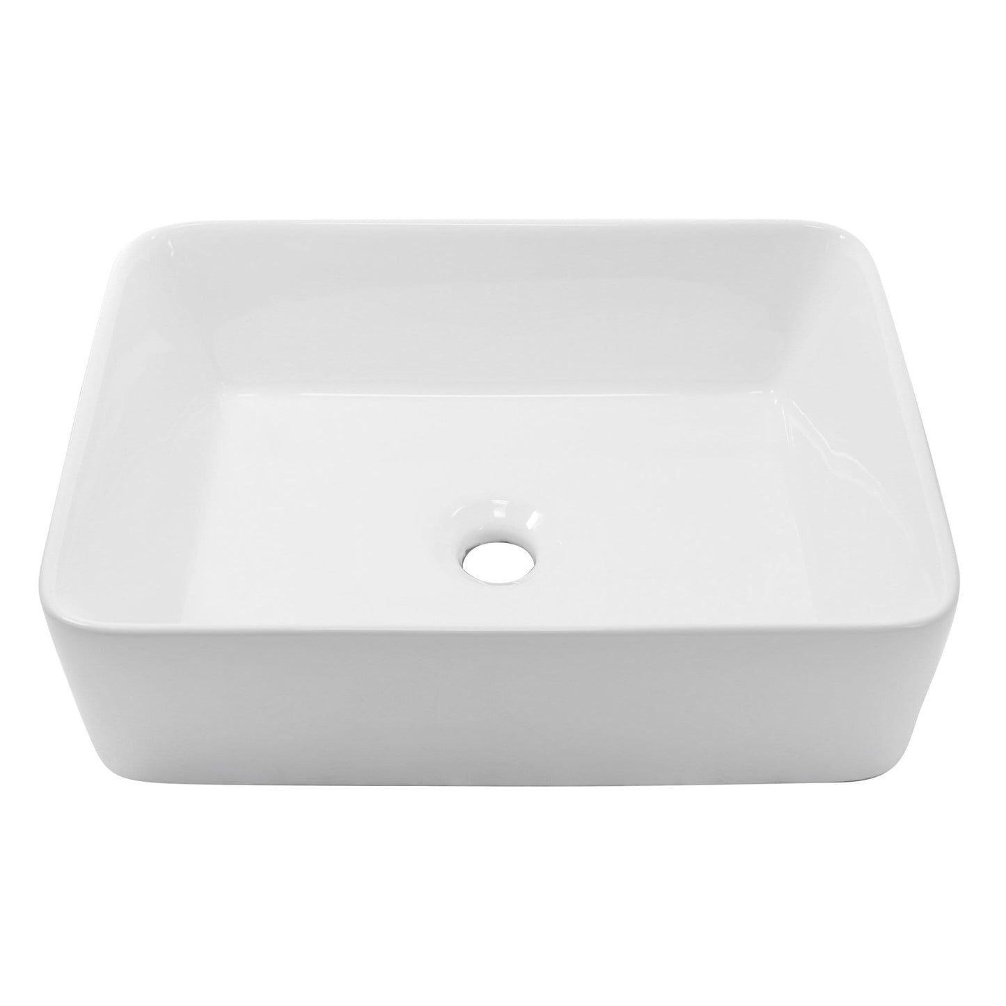 Nantucket Rectangle White Vessel Sink - NSV105