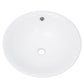 Nantucket Round  White Vessel Sink With Overflow - NSV218 - Manor House Sinks