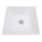 Nantucket Square Tapered White Vessel Sink - NSV109