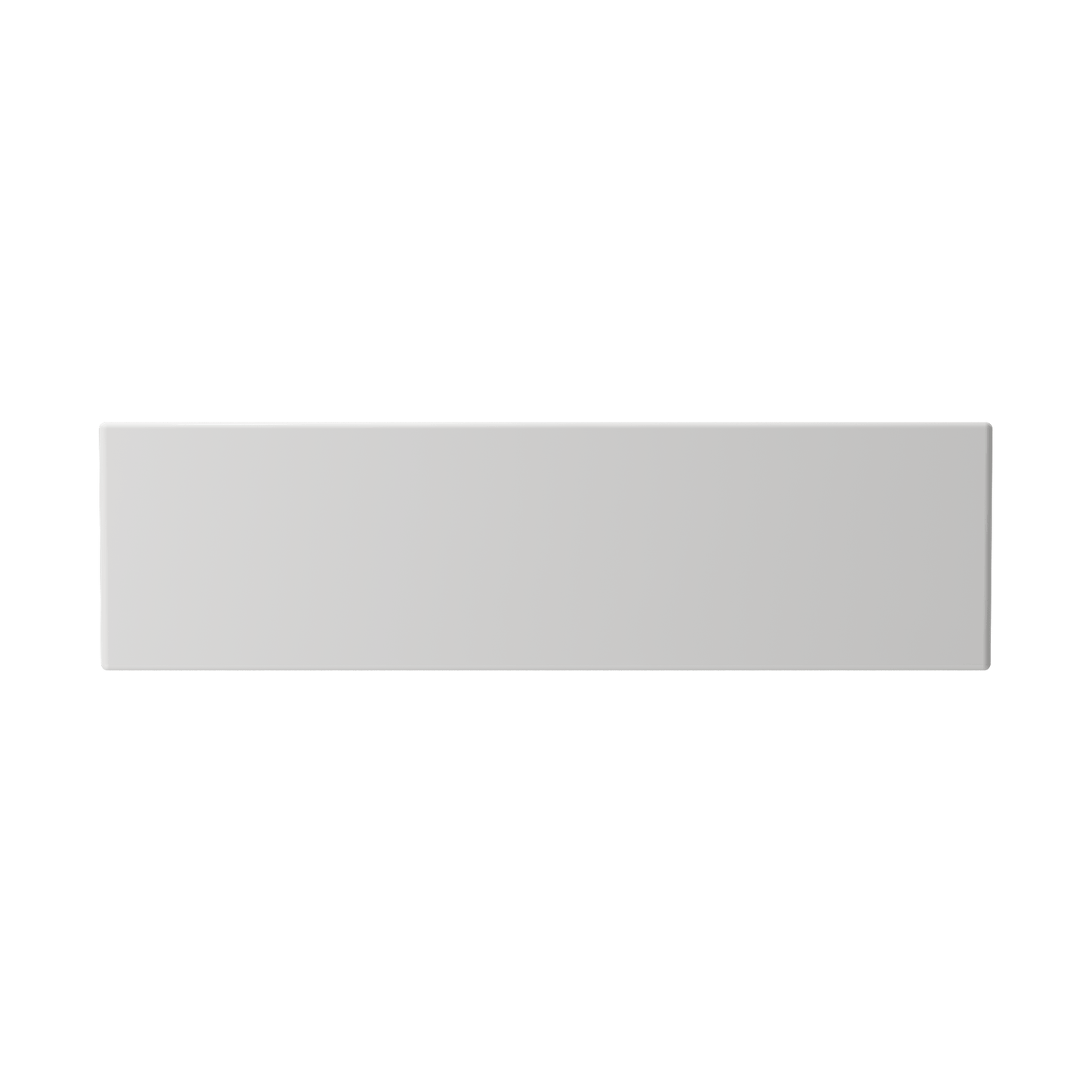 BOCCHI Contempo 36" fireclay farmhouse sink in White, front view of the apron