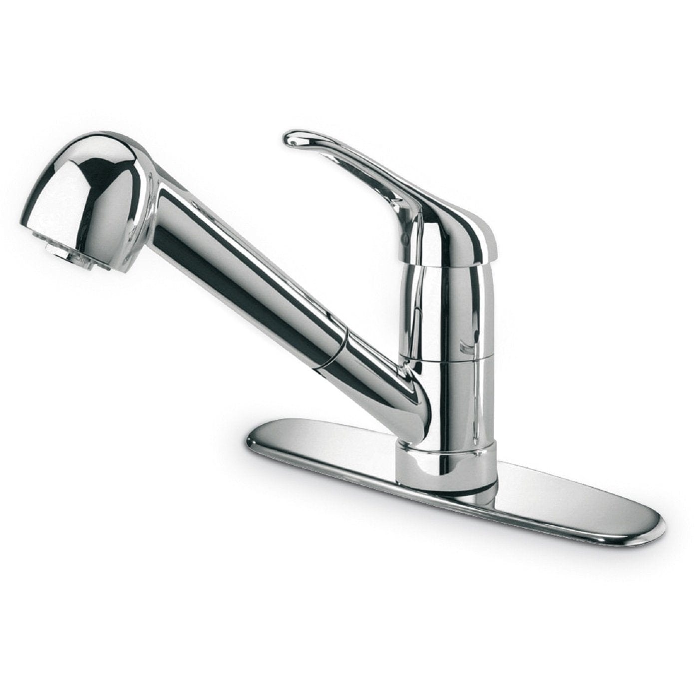 LATOSCANA Dante Single Handle Pull-Out Spray Kitchen Faucet, Chrome - 45CR564 - Manor House Sinks