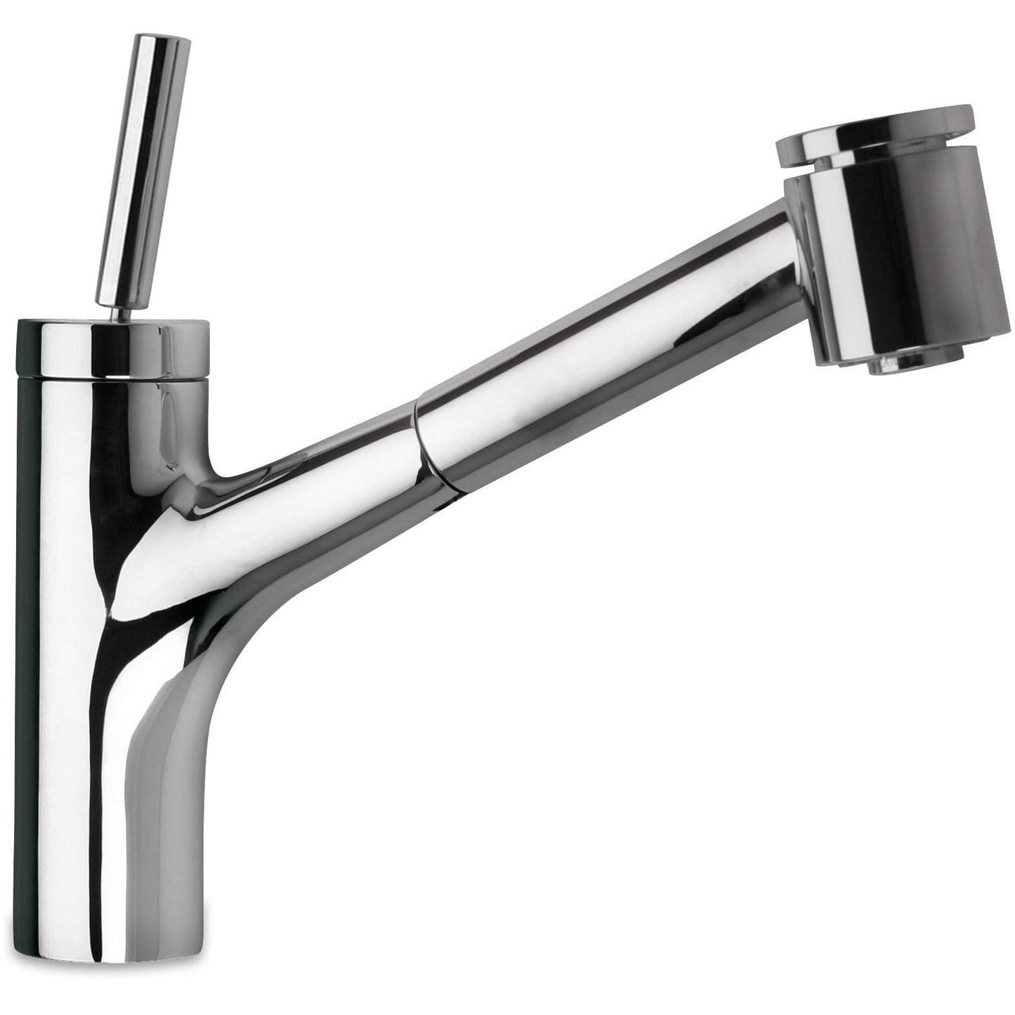 LATOSCANA Elba Single Handle Joystick Pull-Out Kitchen Faucet With 2 Function Sprayer (Stream/Spray), Chrome - 78CR576JO - Manor House Sinks