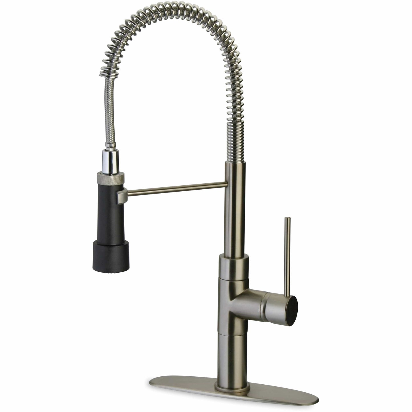 LATOSCANA Elba Single Handle Kitchen Faucet With Spring Sprout, Chrome - 78CR557PM - Manor House Sinks