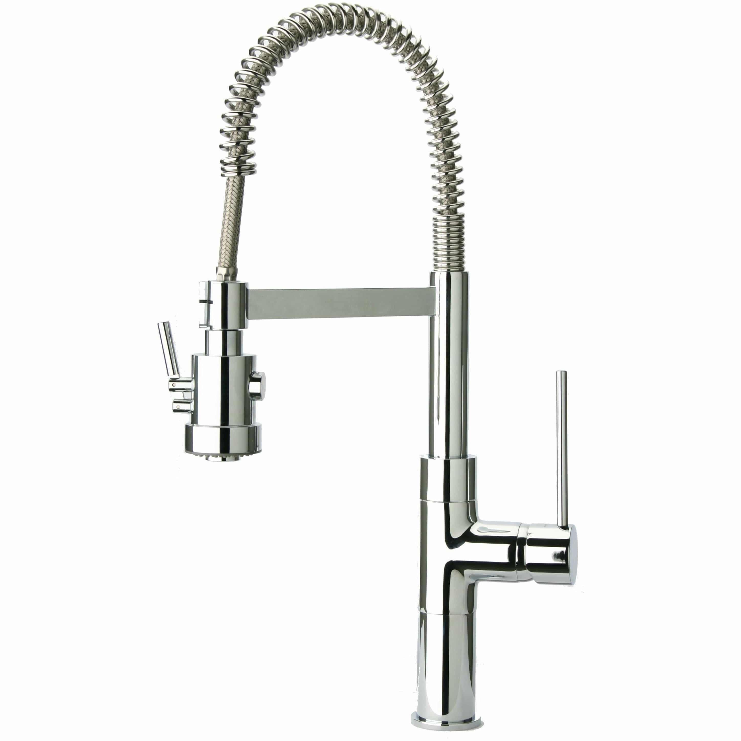 LATOSCANA Mini Marilyn Single Handle Pull-Out Spray Kitchen Faucet, Chrome - 78CR557PHD - Manor House Sinks
