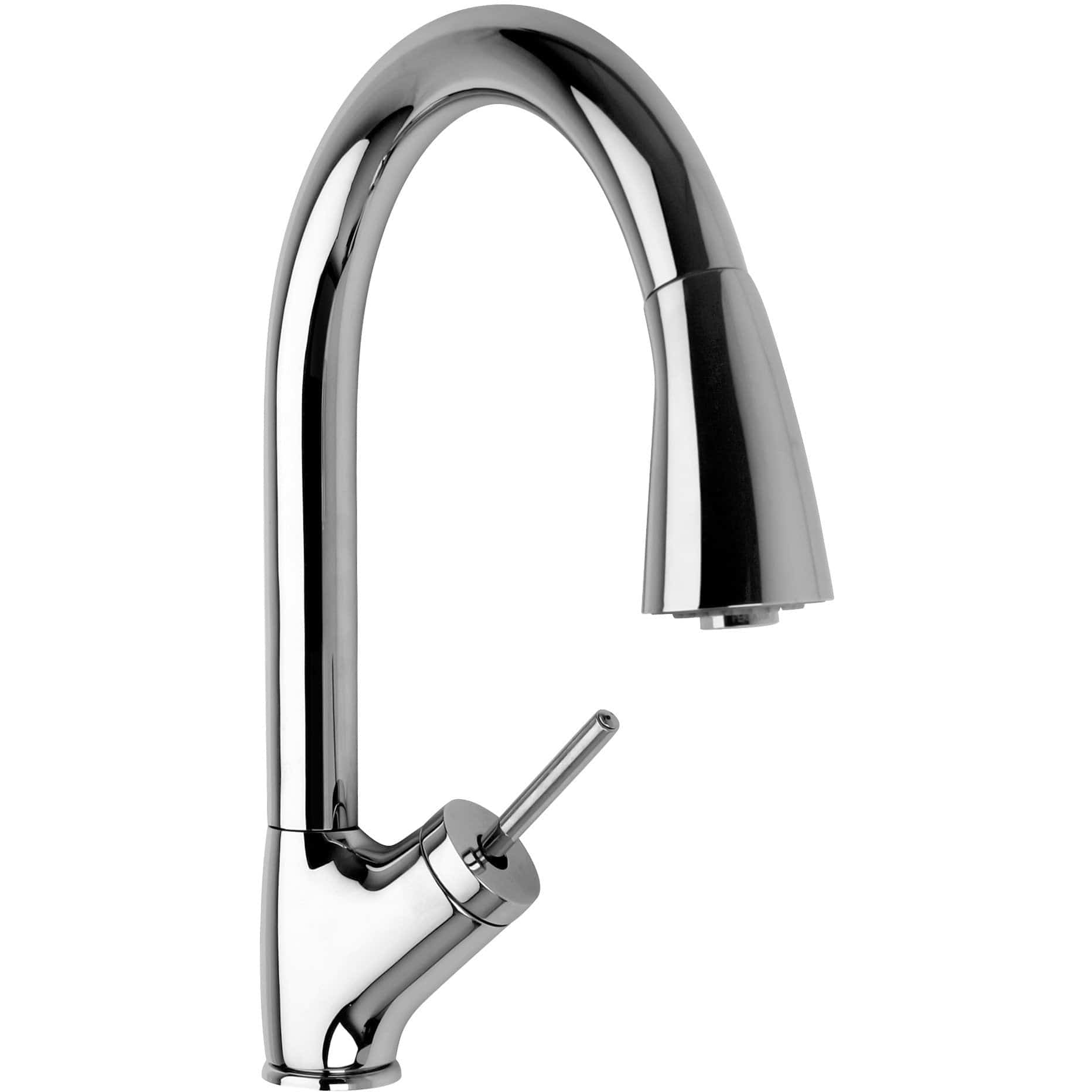 LATOSCANA Single Handle Pull-Down Spray Kitchen Faucet, Chrome - 64CR591JO - Manor House Sinks