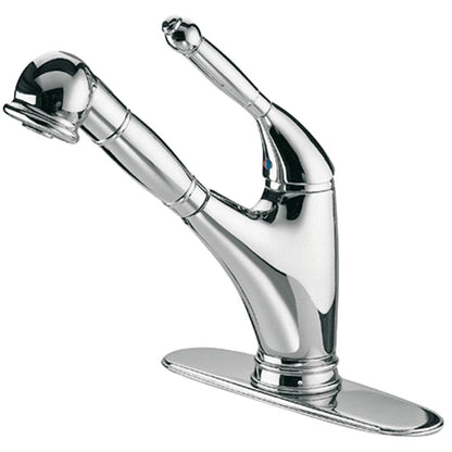 LATOSCANA Single Handle Pull-Out Spray Kitchen Faucet, Chrome - USCR576