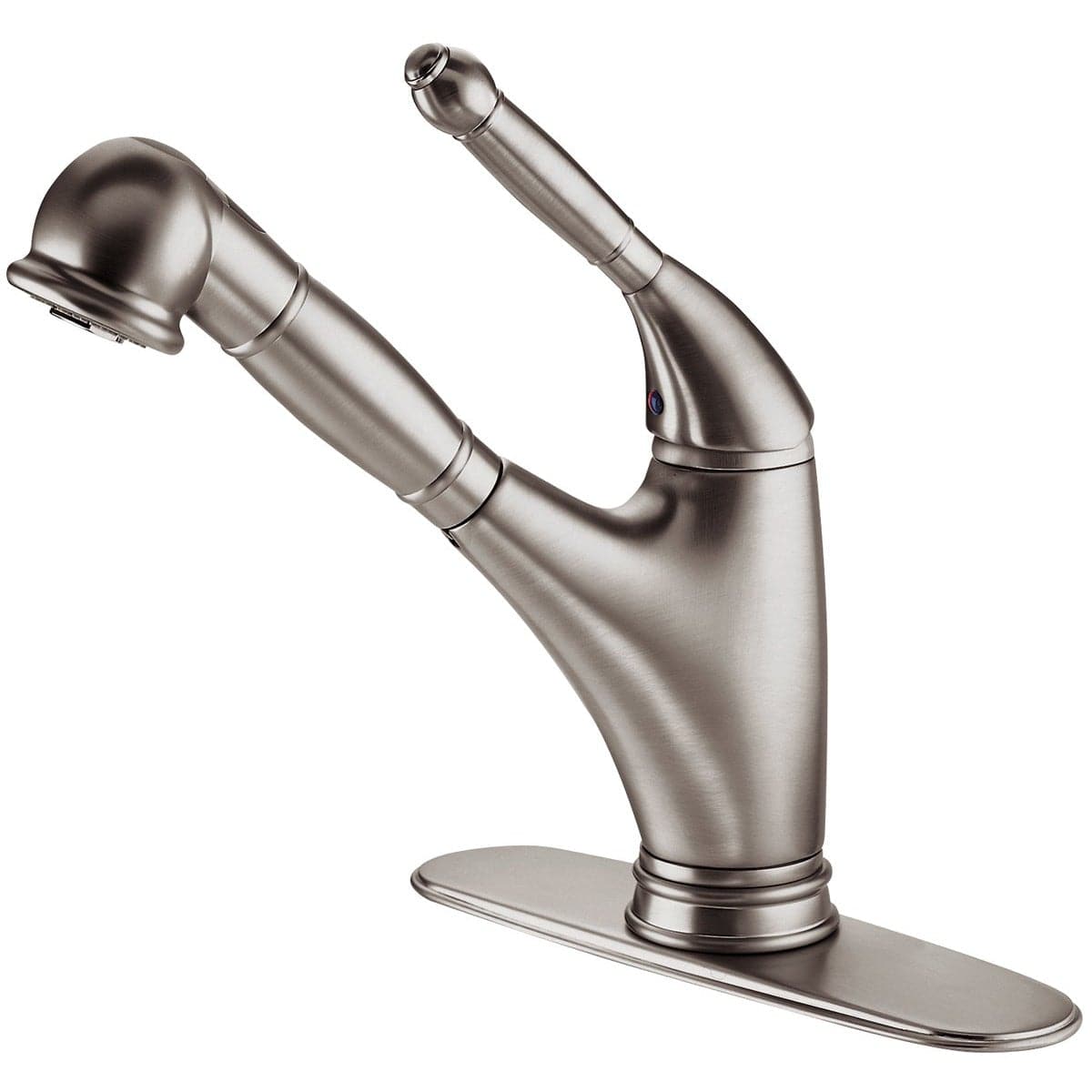 LATOSCANA Single Handle Pull-Out Spray Kitchen Faucet, Chrome - USCR576