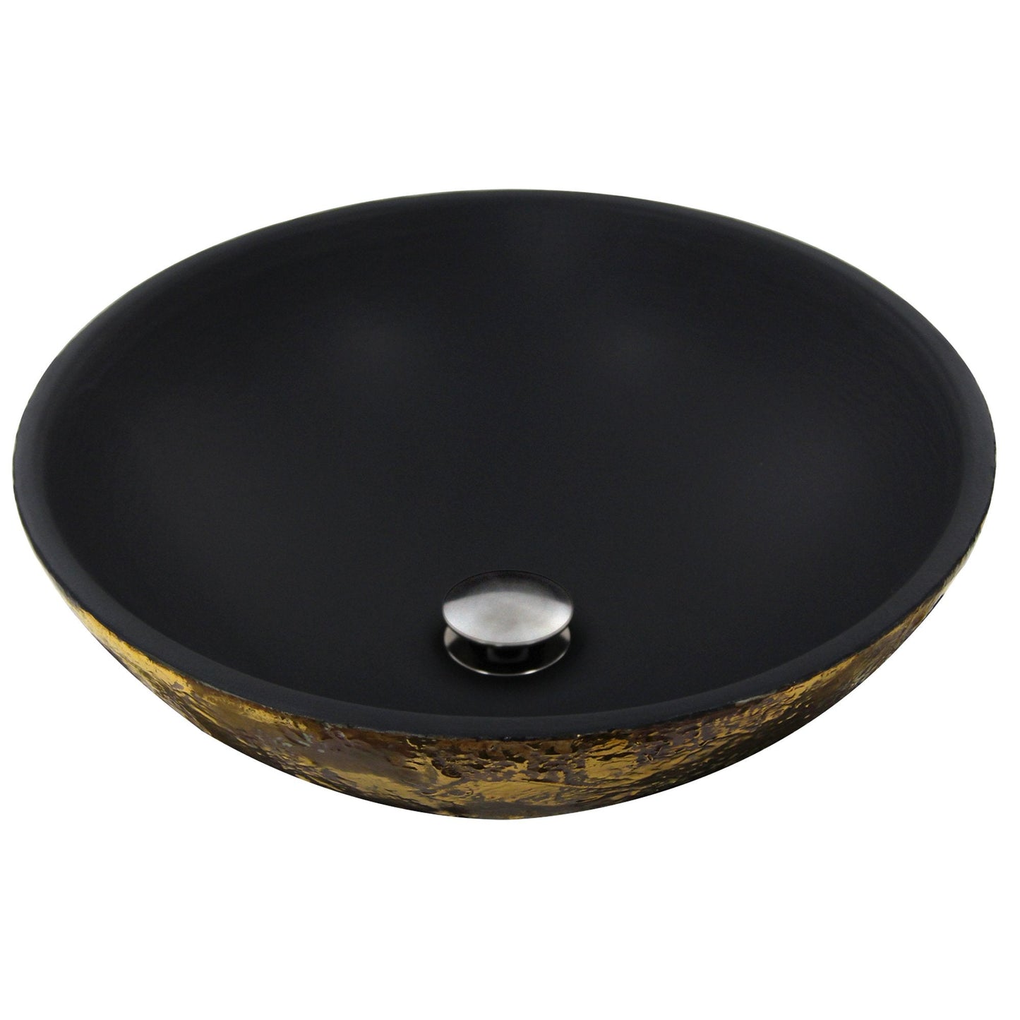 Nantucket Drake Fireclay Hand-Decorated Vanity Sink, Matte Black - RC7040GMS-MB - Manor House Sinks