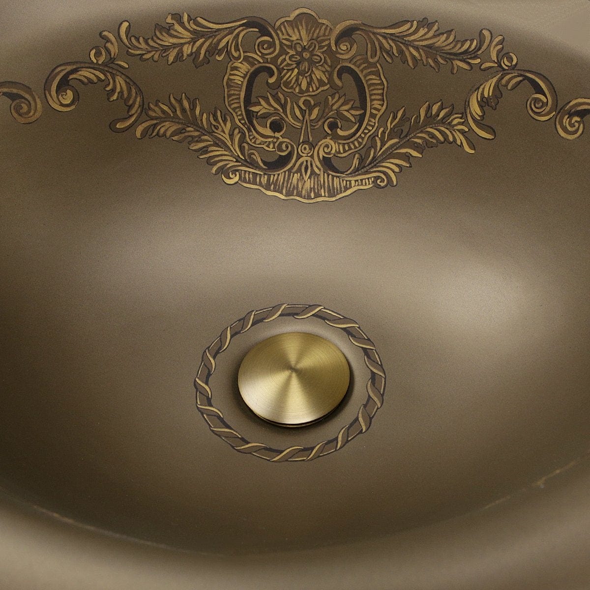 Nantucket St. Louis Italian Fireclay Vanity Sink - RC73240BHY featuring elegant antique-inspired design.