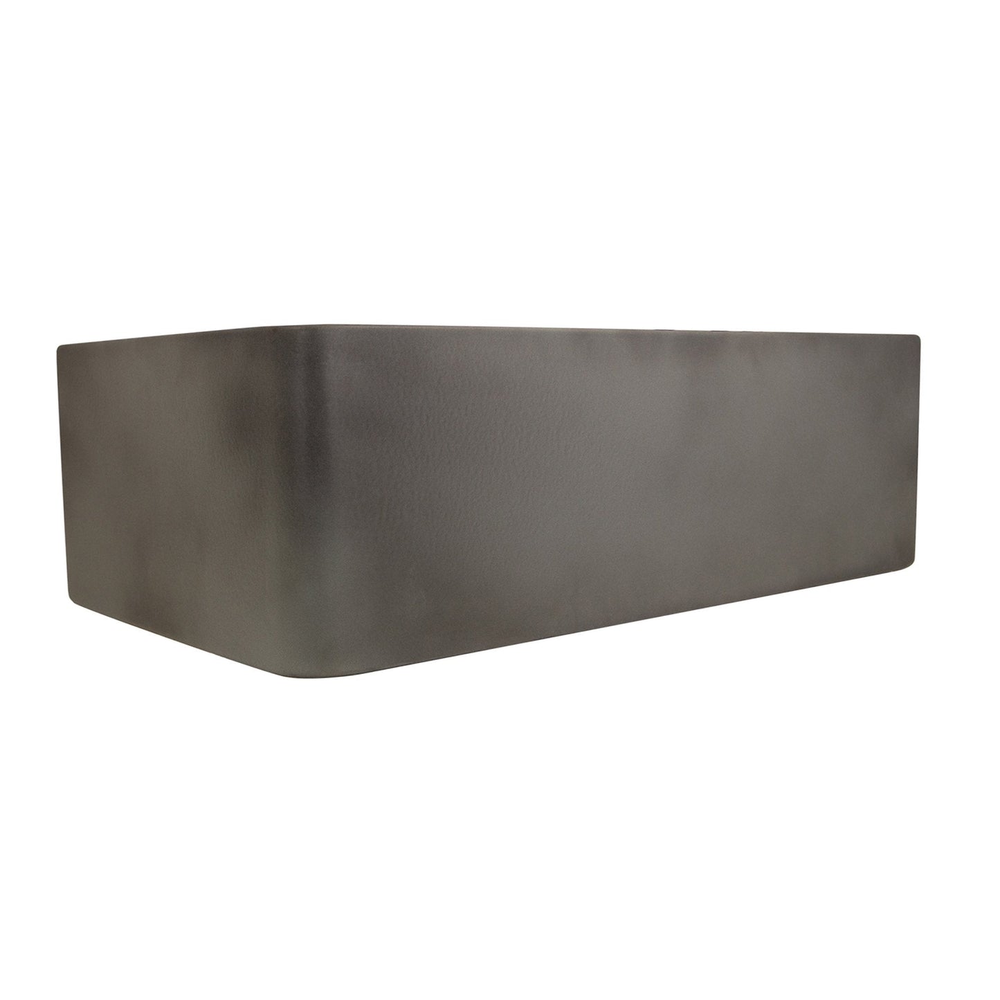 Nantucket 30" Farmhouse Fireclay Sink with Concrete Finish - FCFS3020S-Concrete with a smooth, minimalist design.