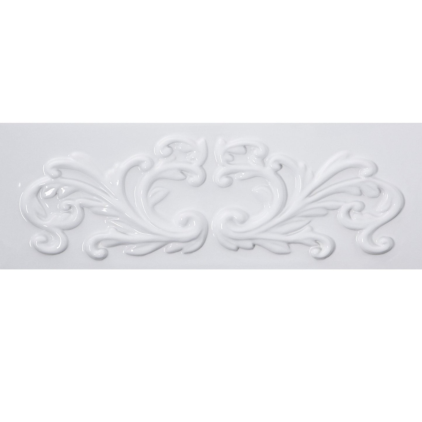 Filigree design detail for Nantucket 33" Double Bowl Farmhouse Fireclay Sink with Filigree Apron - FCFS3318D-Filigree
