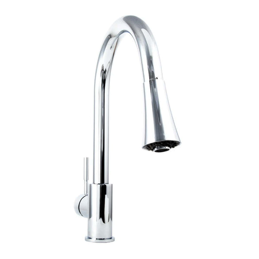 ZLINE Edison Chrome Kitchen Faucet EDS-KF-CH sleek industrial design with polished chrome finish