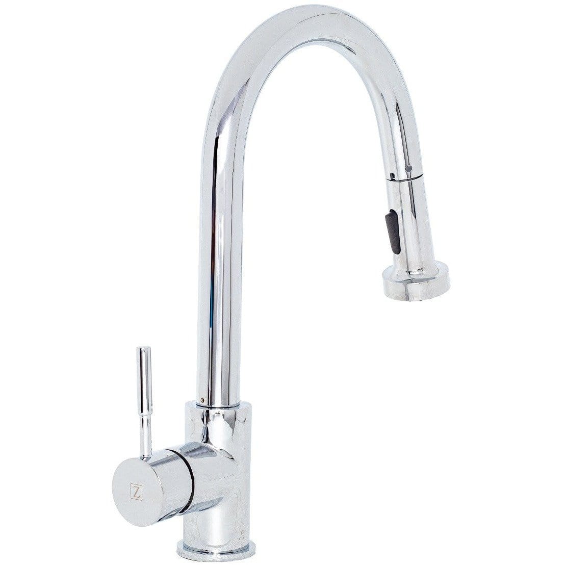 ZLINE Monet Kitchen Faucet with polished chrome finish and pull-down sprayer for artistic kitchen design.