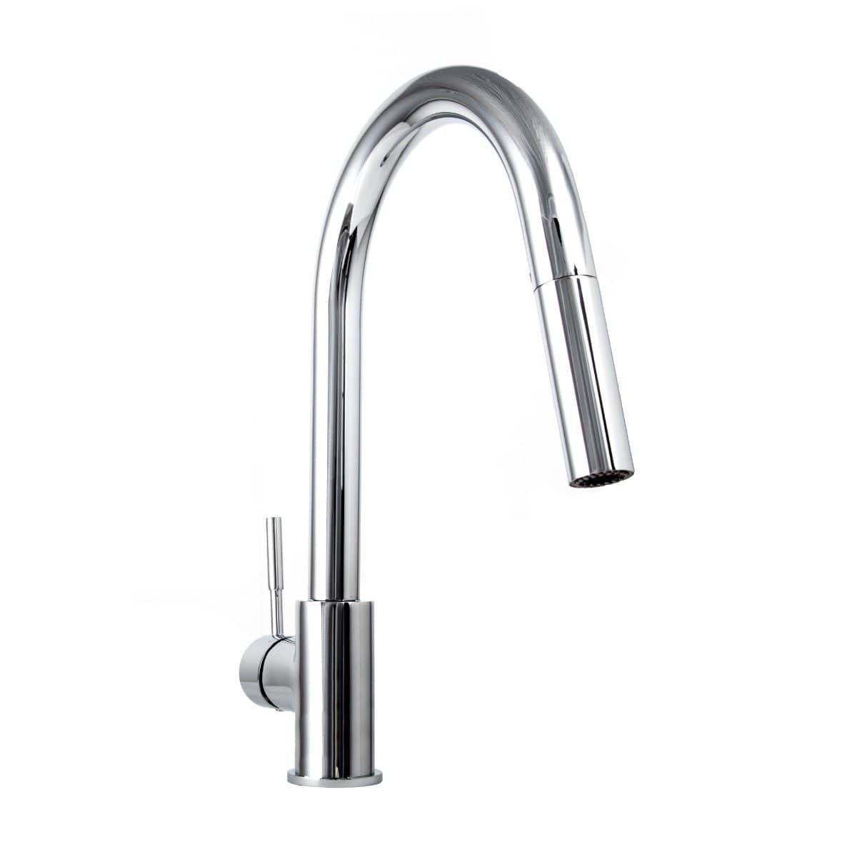 ZLINE Gemini Kitchen Faucet in polished chrome finish with a modern pull-down sprayer design.