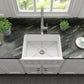 ZLINE Venice Farmhouse Reversible Fireclay Sink in White Matte (FRC5120-WM-24)