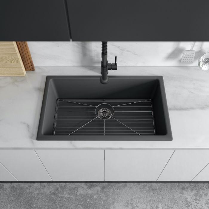 ZLINE Rome Dual Mount Fireclay Sink in Charcoal (FRC5124-CL-30)