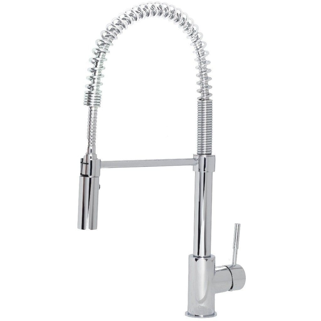 ZLINE Sierra Kitchen Faucet with pull down spray wand and polished chrome finish for modern kitchens.