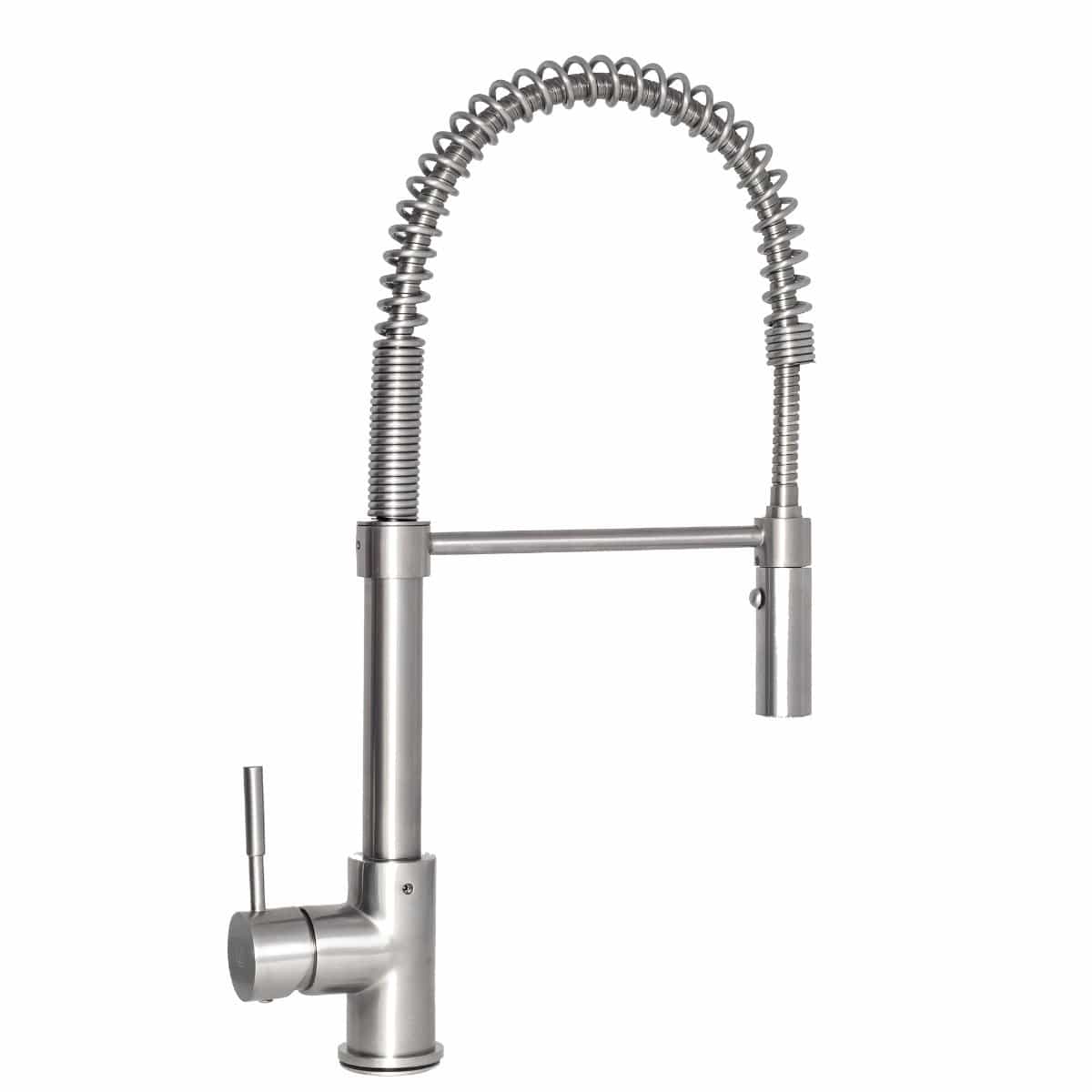ZLINE Sierra Kitchen Faucet featuring a pull-down spray wand and modern European design for kitchen luxury.