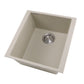 Nantucket 17" Single Bowl Undermount Granite Composite Bar-Prep Sink Sand - PR1716-S - Manor House Sinks