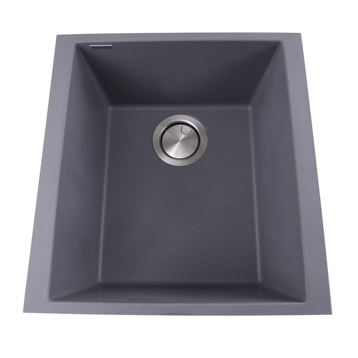 Nantucket 17" Single Bowl Undermount Granite Composite Bar-Prep Sink Titanium - PR1716-TI - Manor House Sinks