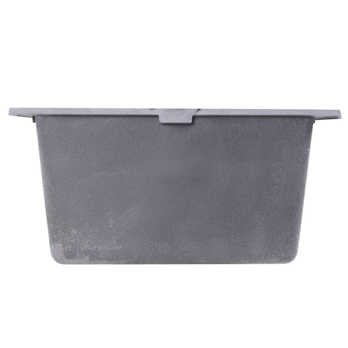Front view of Modern Titanium Bar Sink - 17" Nantucket Undermount for Contemporary Spaces, showcasing sleek design.