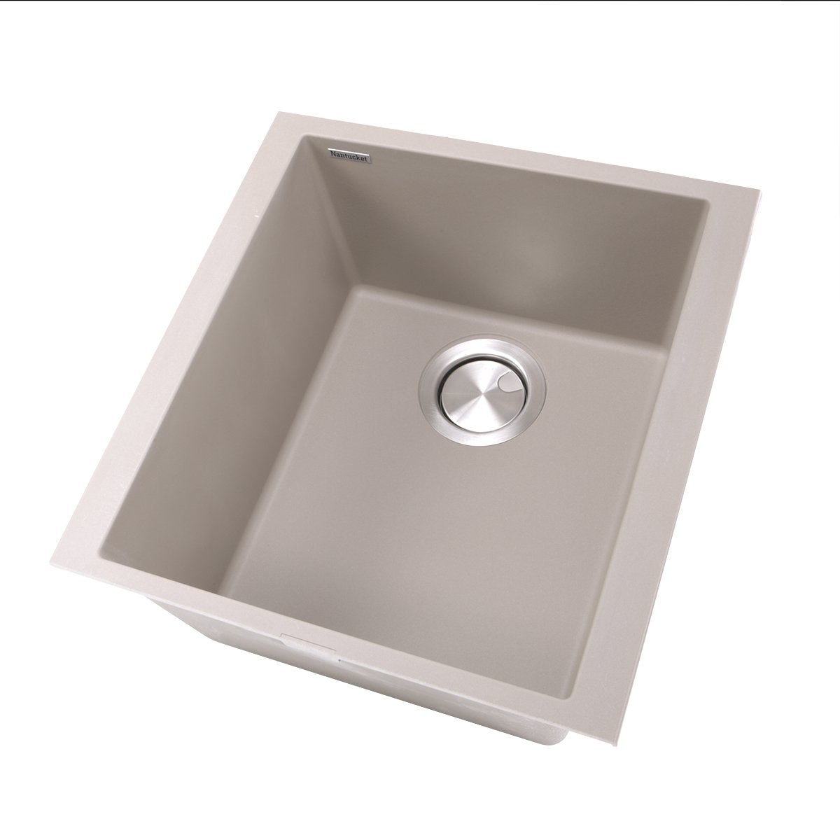 Nantucket 17" Single Bowl Undermount Granite Composite Bar-Prep Sink Truffle - PR1716-TR